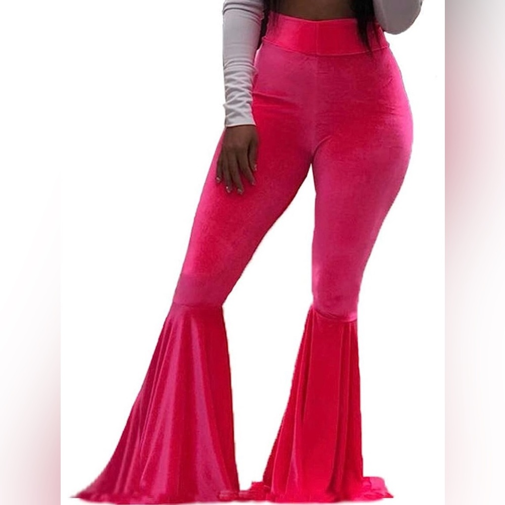 Velvet bell bottoms